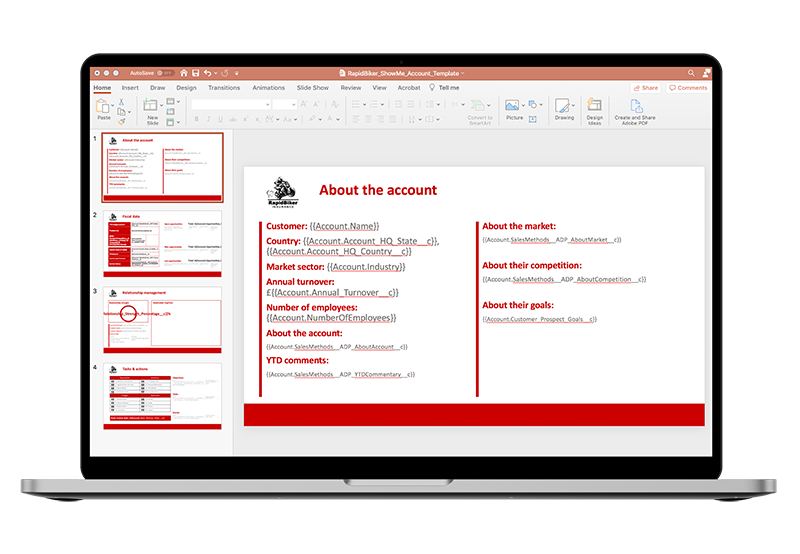 ShowMe export - organise